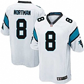 Nike Men & Women & Youth Panthers #8 Nortman White Team Color Game Jersey,baseball caps,new era cap wholesale,wholesale hats